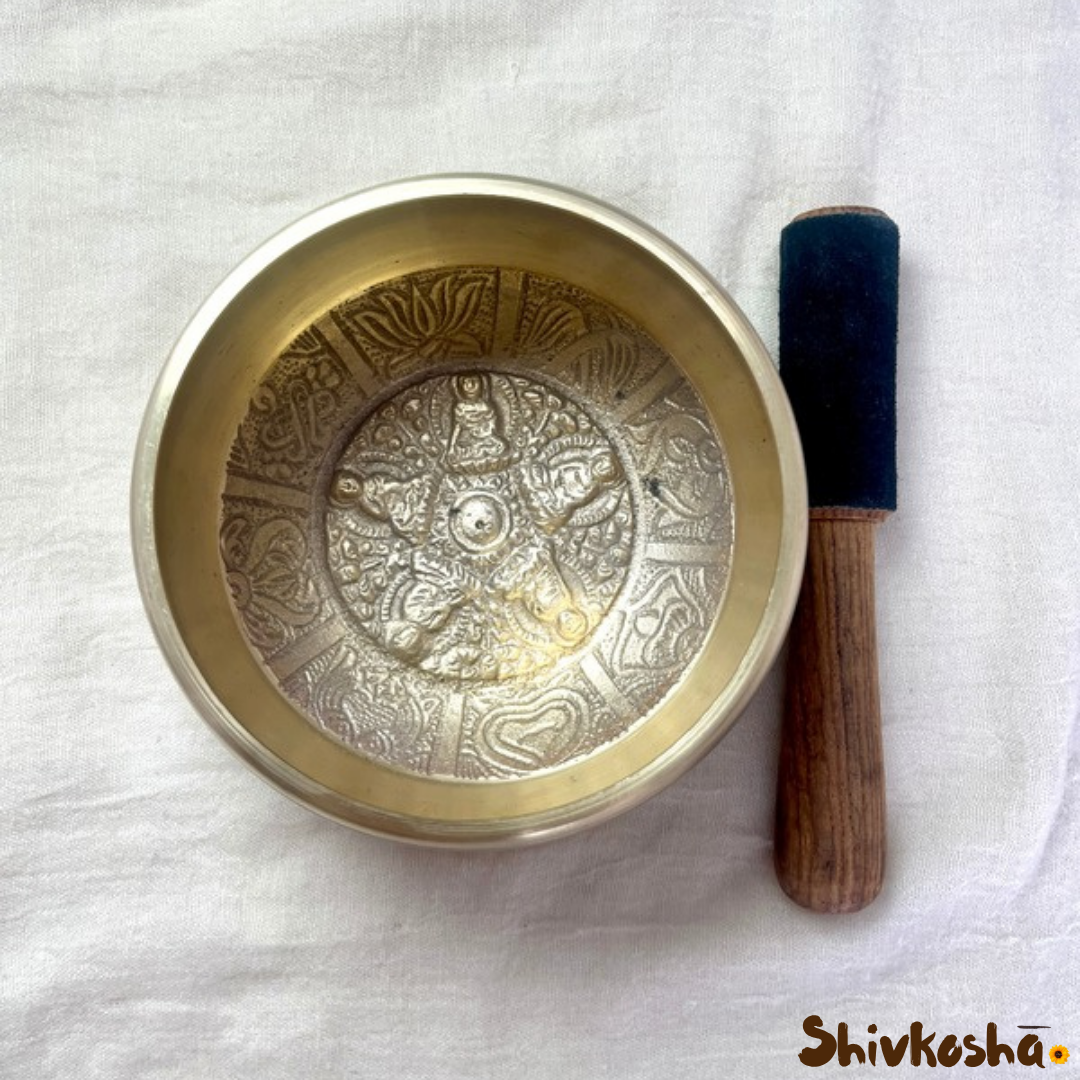 Bronze Tibetan Singing Bowl – Handcrafted Sound Healing Instrument
