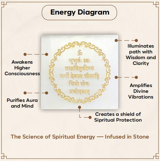 Selenite Crystal Gayatri Mantra For Spiritual Growth and Enlightenment