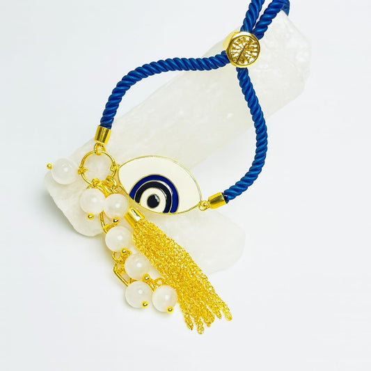 Designer Moonstone Evil Eye Lumba for Protection & Emotional Balance