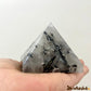 Natural Rutile Quartz Pyramid for Energy Amplification, Clarity, Manifestation, Meditation, and Home Decor