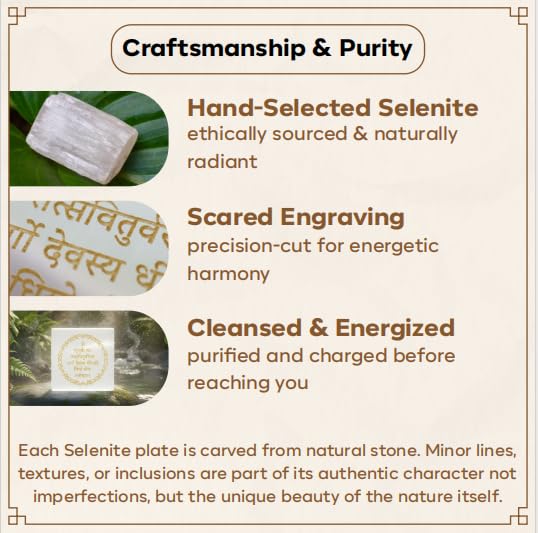 Selenite Crystal Gayatri Mantra For Spiritual Growth and Enlightenment