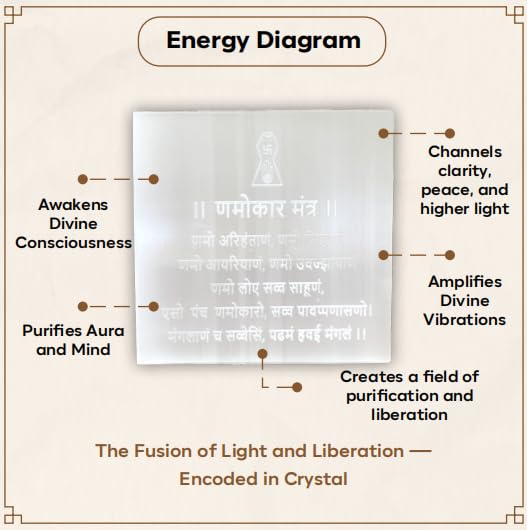 Selenite Crystal Navkar Mantra For Unlocking Peace, Prosperity and Spiritual Growth