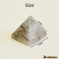 Natural Rutile Quartz Pyramid for Energy Amplification, Clarity, Manifestation, Meditation, and Home Decor