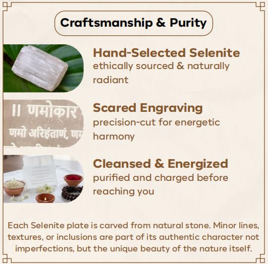 Selenite Crystal Navkar Mantra For Unlocking Peace, Prosperity and Spiritual Growth