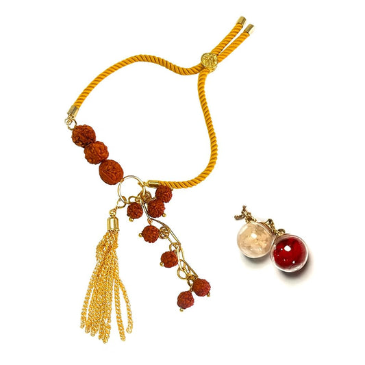 Designer Rudraksha Bracelet Lumba for Spiritual Growth & Blessings