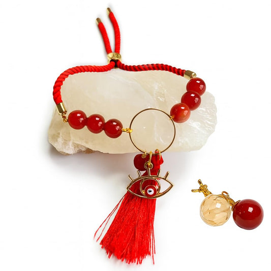 Lumba Orange Carnelian Designer Bracelet Symbol of Courage & Creativity