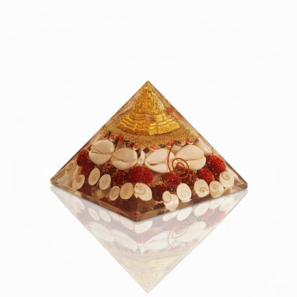 Shree Yantra Orgone Pyramid For Prosperity, Positivity & Personal growth