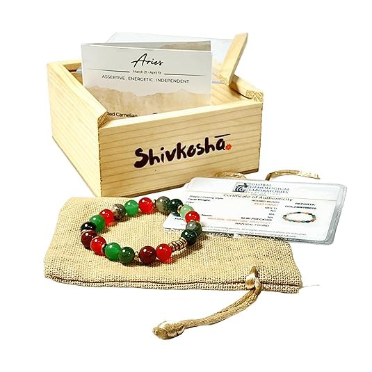 Aries Zodiac Gemstone Bracelet