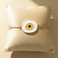 Shivkosha Golden Nazar Evil Eye Bracelet – Adjustable Luxury Protection Charm for Positivity & Good Luck