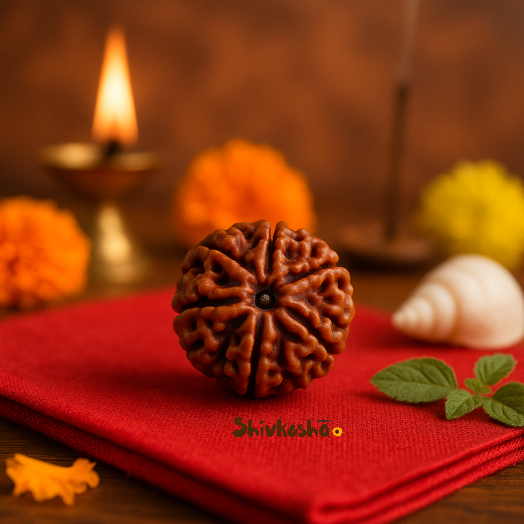 7 Mukhi Rudraksha For Sacred Bead for Wealth, Prosperity & Saturn Blessings