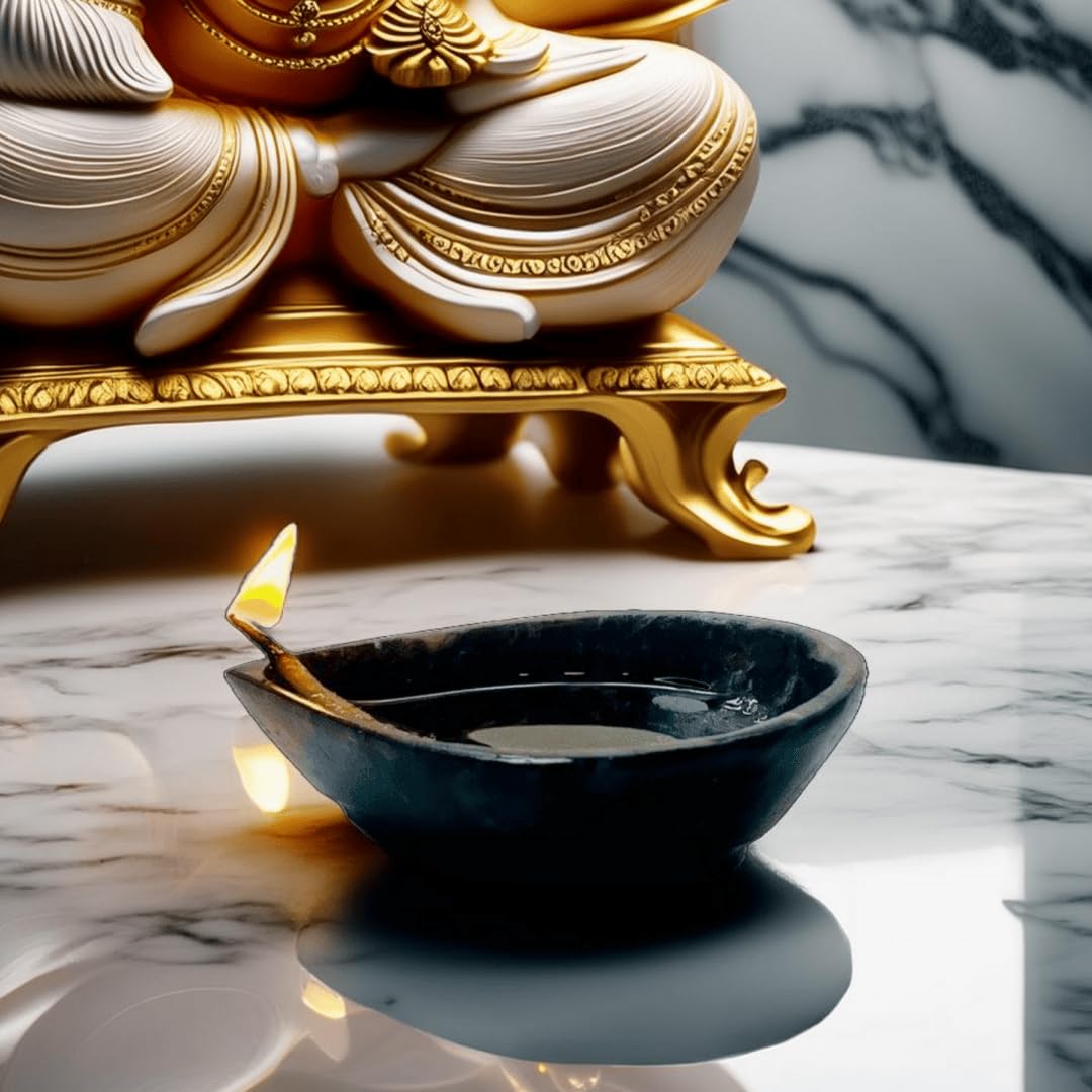 Black Agate Lamp – Elegance, Protection, and Grounding Energy for Your Space