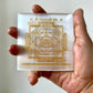 Selenite Crystal Mahalakshmi Yantra For The Ultimate Symbol of Wealth, Prosperity & Success