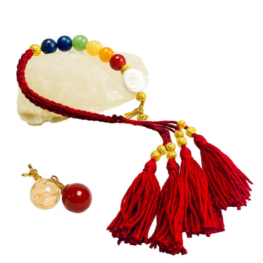Designer 7 Chakra Bracelet Lumba For Chakra Balancing & Protection