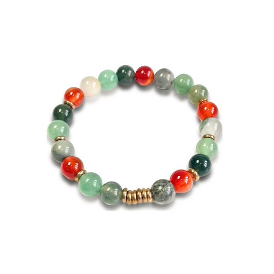 Aries Zodiac Gemstone Bracelet