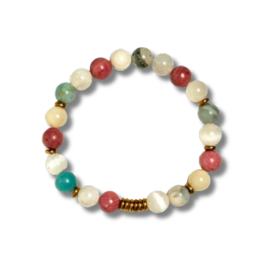 Cancer Zodiac Gemstone Bracelet