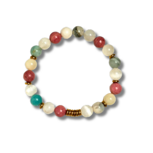 Cancer Zodiac Gemstone Bracelet