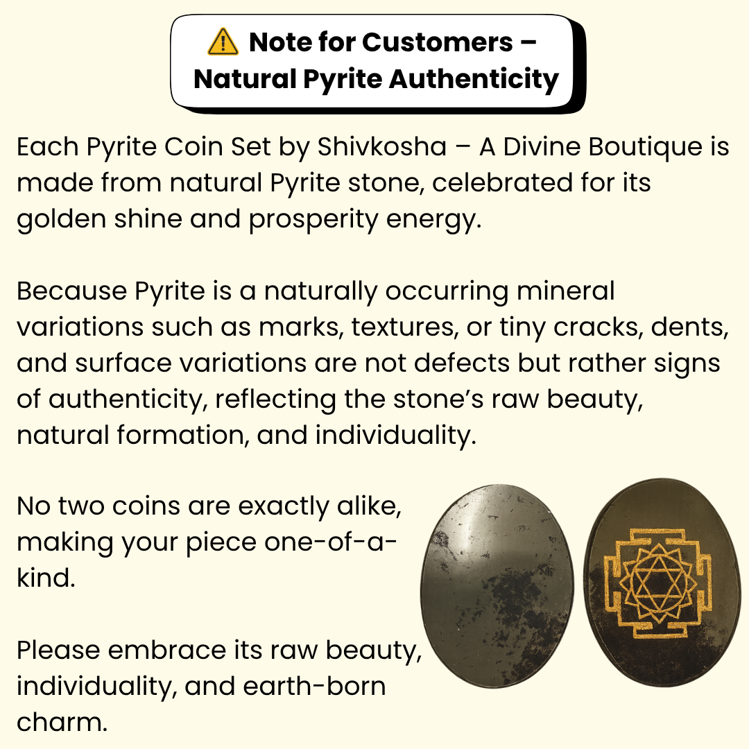 Pyrite Lakshmiji & Ganeshji Coin Set