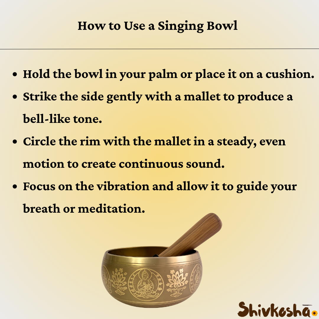 Bronze Tibetan Singing Bowl – Handcrafted Sound Healing Instrument