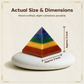 Seven Chakra Crystal Pyramid – Healing Energy, Meditation, Reiki & Vastu Balancing Stone