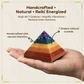 Seven Chakra Crystal Pyramid – Healing Energy, Meditation, Reiki & Vastu Balancing Stone