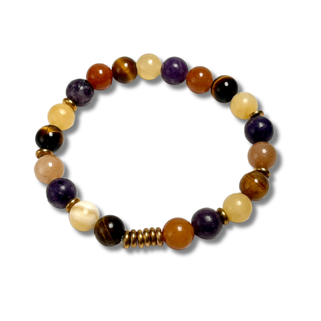 Pisces Zodiac Gemstone Bracelet