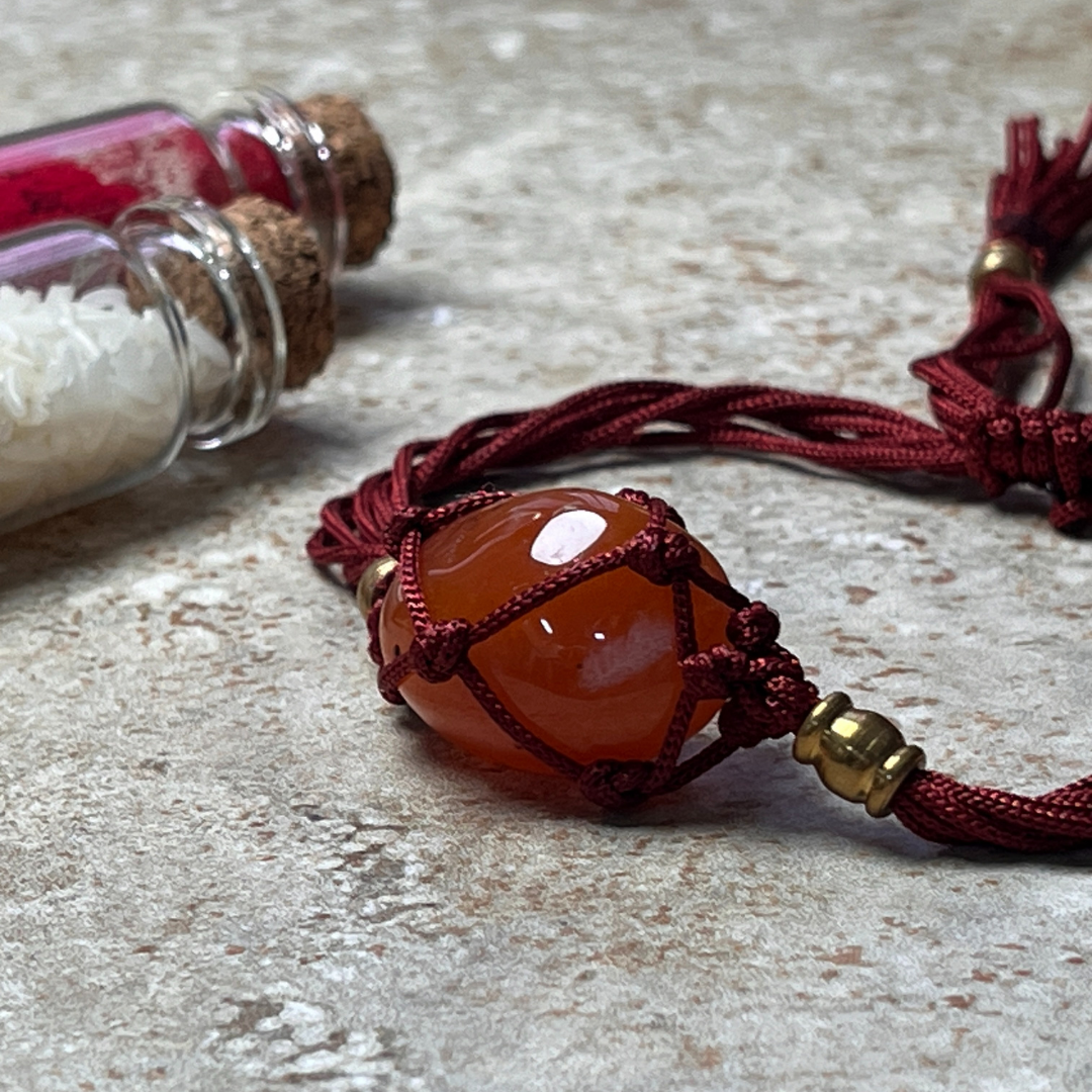 Orange Carnelian Bracelet Rakhi for Creativity & Motivation