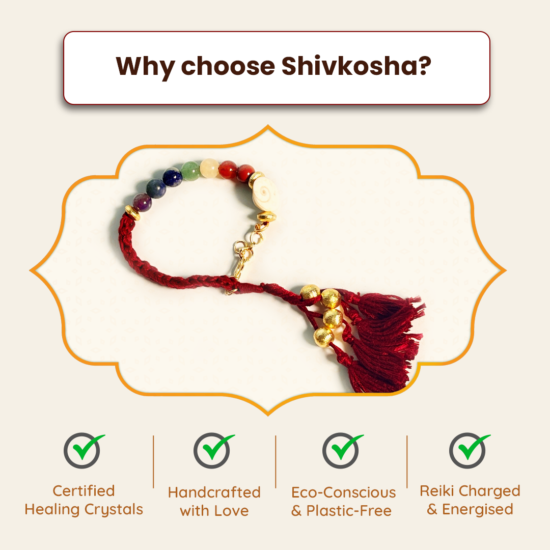 Designer 7 Chakra Bracelet Lumba For Chakra Balancing & Protection