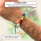 7 Chakra Bracelet Rakhi for Chakra Balancing & Protection