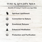 Tulsi & Yellow Lava Japa Mala For Devotion, Resilience & Spiritual Growth