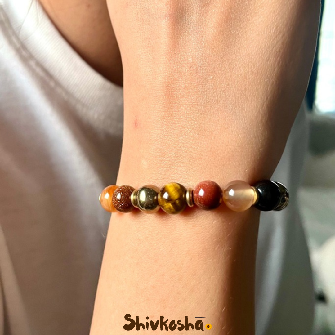 Leo Zodiac Gemstone Bracelet