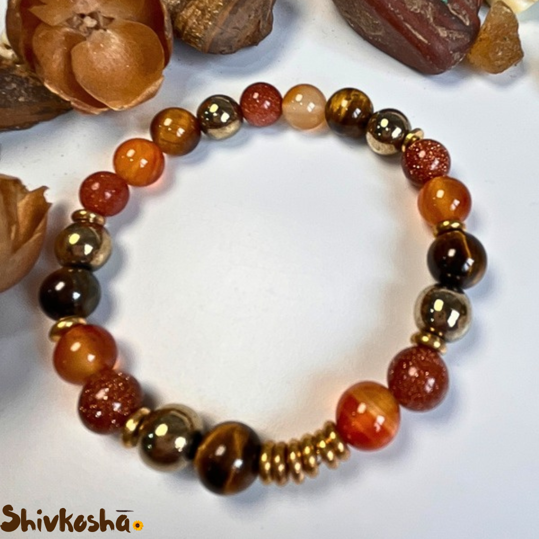 Leo Zodiac Gemstone Bracelet