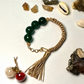 Green Jade Bracelet Rakhi for Prosperity & Harmony