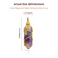 Amethyst Crystal Pendant with Gold-Tone Chain