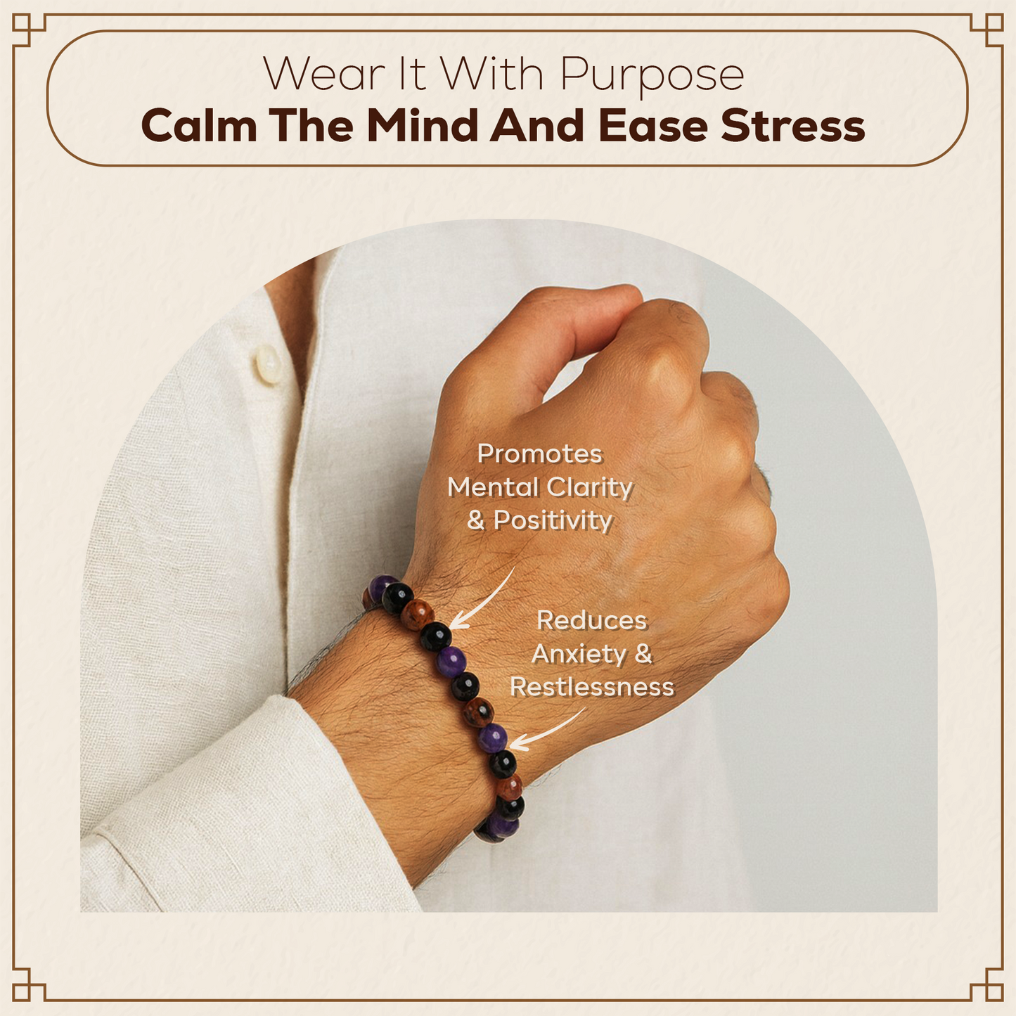 Anxiety Relief Gemstone Bracelet
