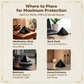 Natural Black Agate Pyramid - Protection, Energy & Healing for Home Decor, Reiki & Vastu
