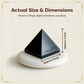 Natural Black Tourmaline Pyramid for EMF Protection, Energy Healing & Negative Energy.