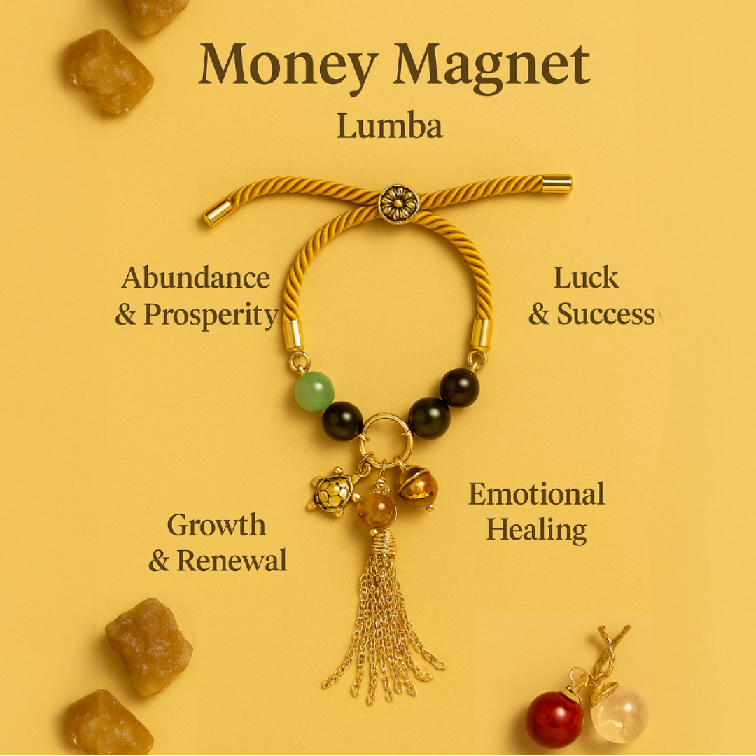 Designer Money Magnet Bracelet Lumba for Abundance & Prosperity