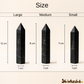 Natural Black Tourmaline Tower for Energy Protection, Grounding, and Negative Vibes Removal