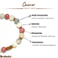 Cancer Zodiac Gemstone Bracelet