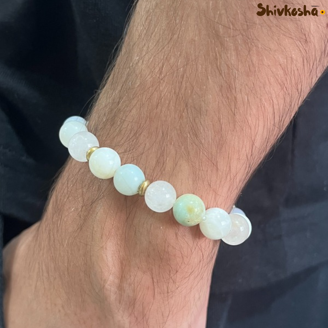Cancer Zodiac Gemstone Bracelet