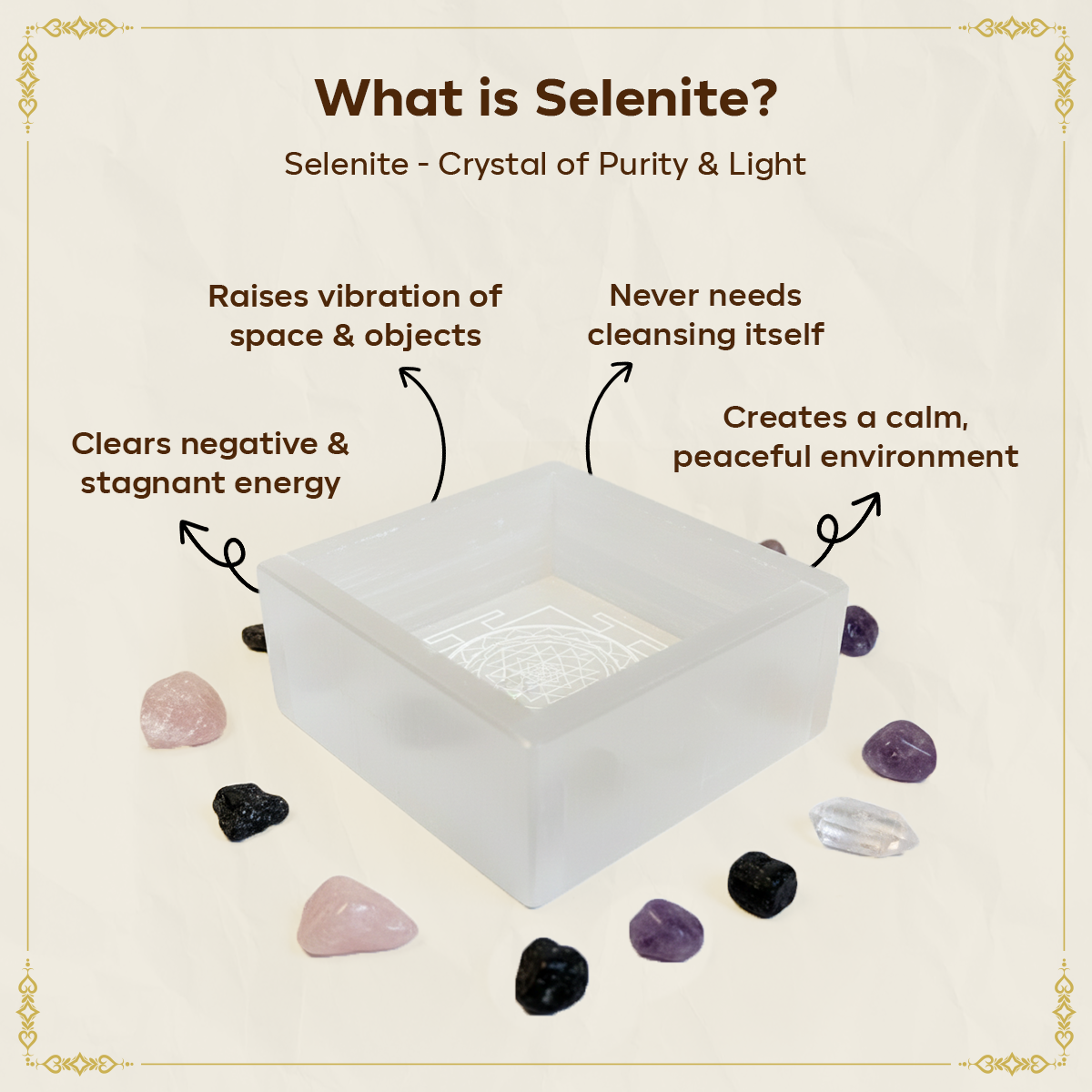 Selenite Charging Plates – Cleanse, Recharge, and Amplify Your Crystal Energy