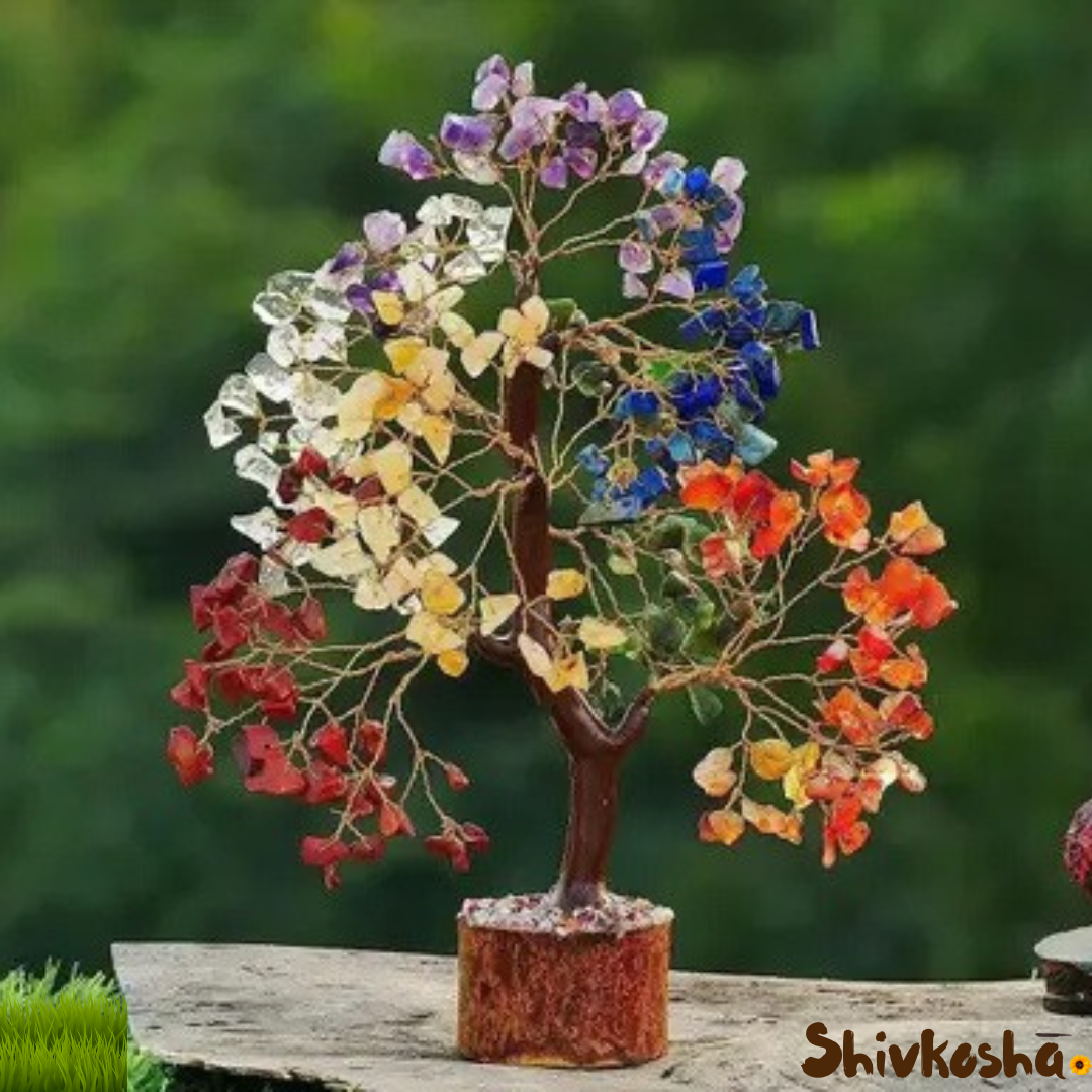 Seven Chakra Crystal Tree For Balance, Healing & Positivity