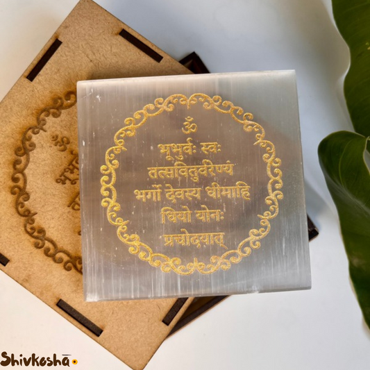 Selenite Crystal Gayatri Mantra For Spiritual Growth and Enlightenment
