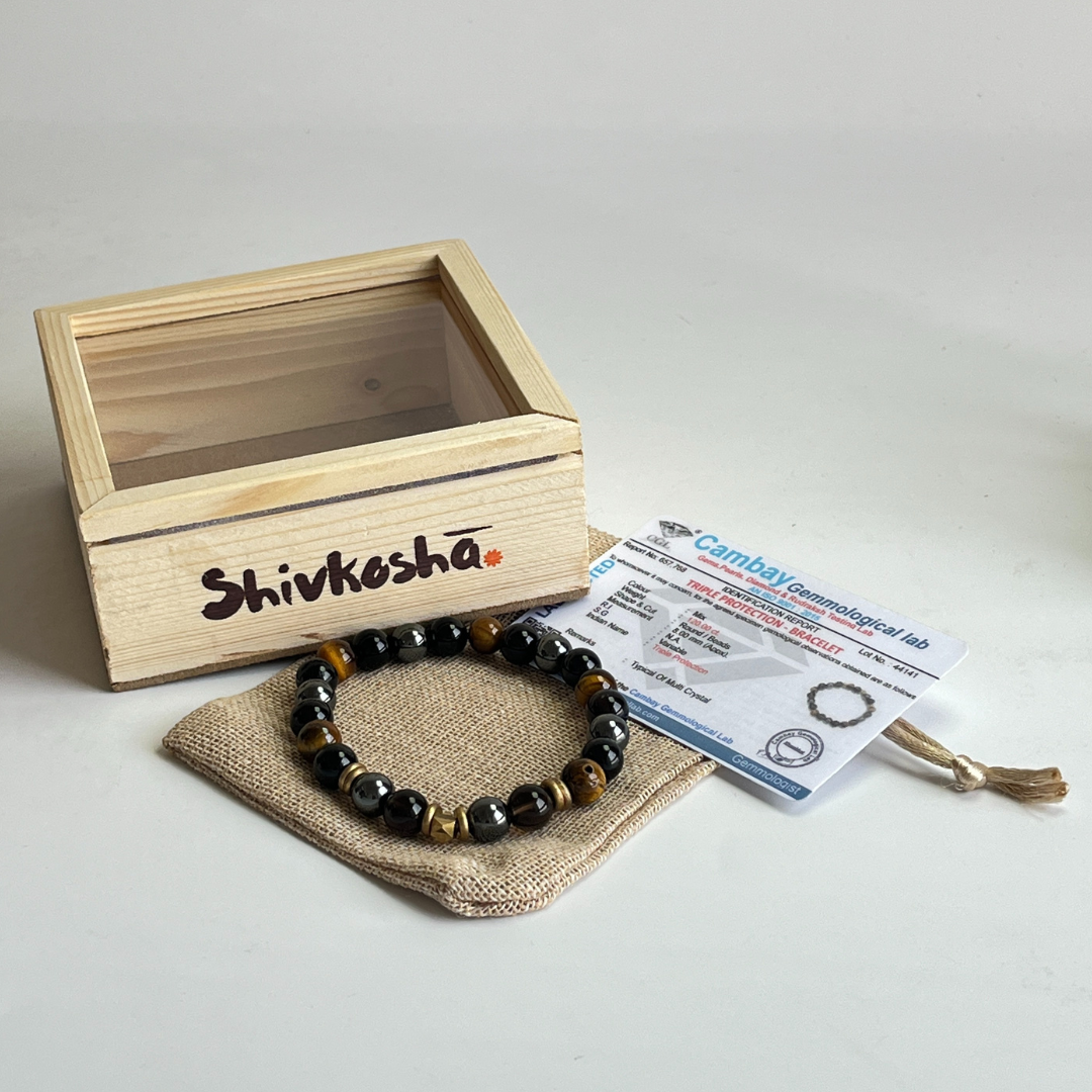 Triple Protection Gemstone Bracelet