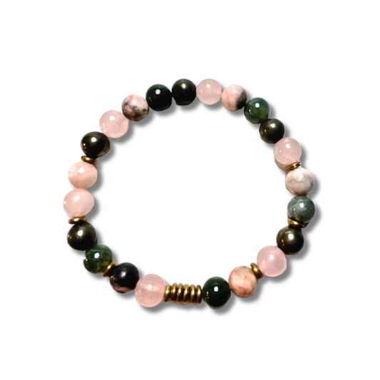 Aquarius Zodiac Gemstone Bracelet