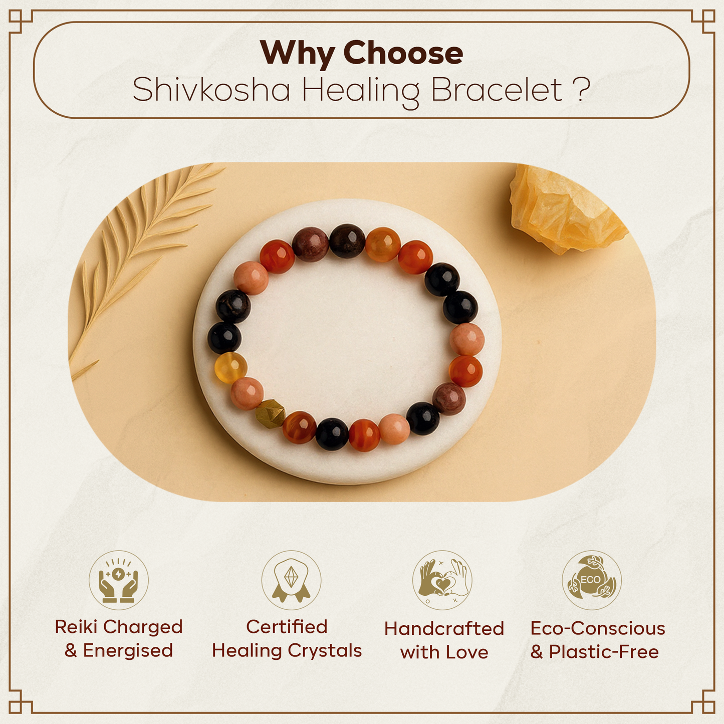 Men Fertility Gemstone Bracelet