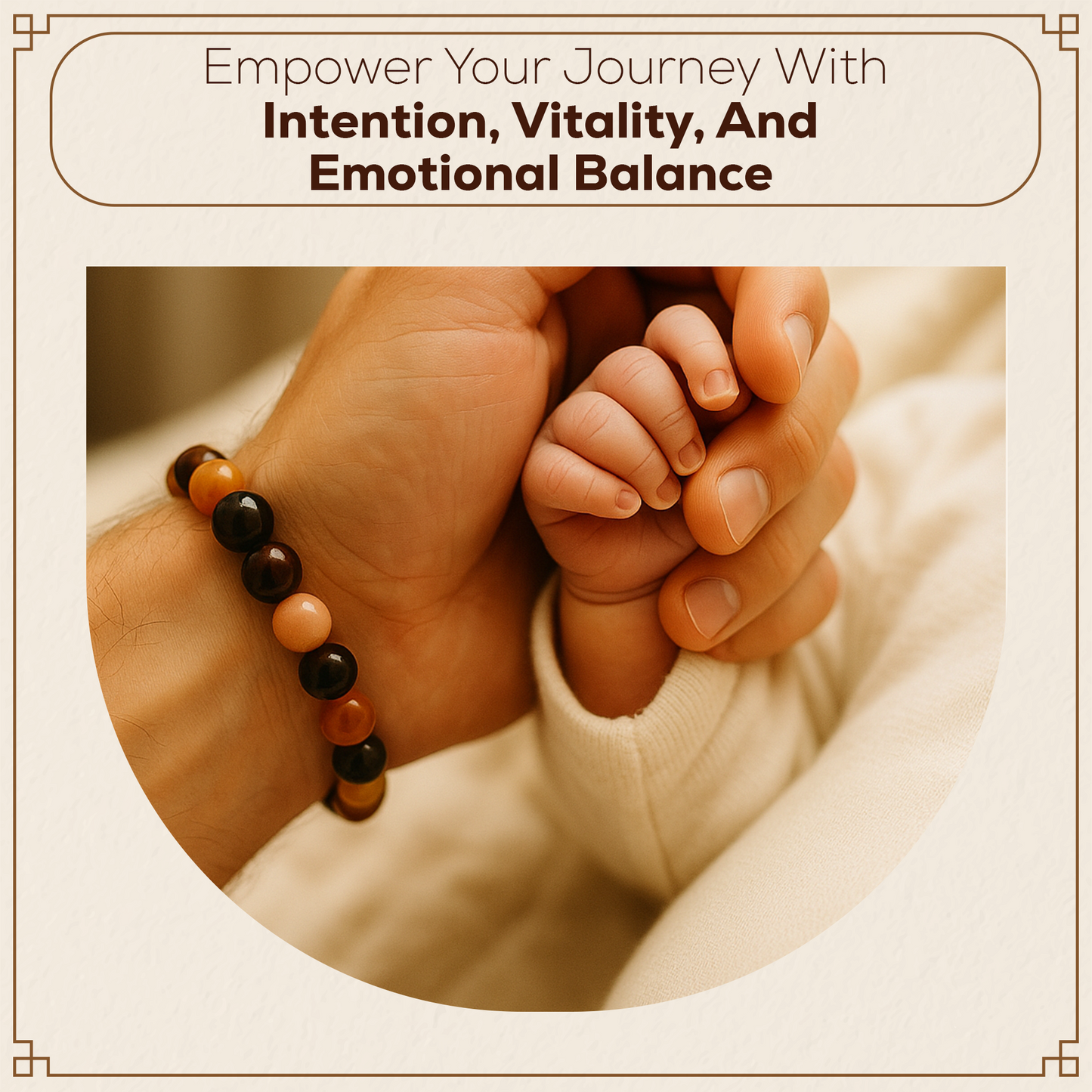Men Fertility Gemstone Bracelet