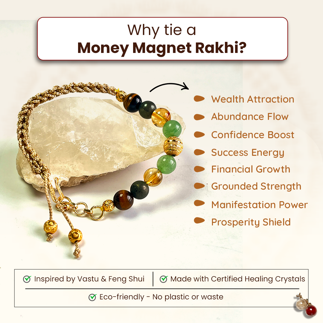 Money Magnet Bracelet Rakhi for Abundance & Prosperity