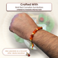 Red Carnelian Bracelet Rakhi Symbol of Courage & Creativity