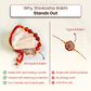 Red Carnelian Bracelet Rakhi Symbol of Courage & Creativity